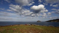 Vista de las ruinas arqueolgicas de San Tirso de Portocelo, uno de los espacios naturales msemblemticos de Xove