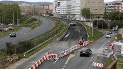 Vista del enlace con la Trinchera donde se aprecia el comienzo de los trabajos en el tramo 1.