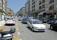 Luis Rocafort es la principal v�a de acceso a la playa de Silgar, en el coraz�n urbano de Sanxenxo. 