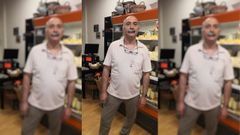El Tato Abad�a posando en su tienda de Logro�o