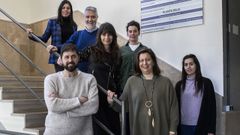 Por la izquierda, fila inferior: Jos� Luis Su�rez (Red T�ctica), Carmen Blanco (Universidad de Oviedo), Amanda Moyano (Universidad de Oviedo). Fila del medio: Montserrat Rivas  y Mar�a Salvador (Universidad de Oviedo). Arriba Jos� Carlos Mart�nez (Universidad de Oviedo) y Silvia Ortiz (Red T�ctica).

 