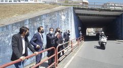 La comitiva institucional se acerc� a inspeccionar la situaci�n actual del talud de As P�as