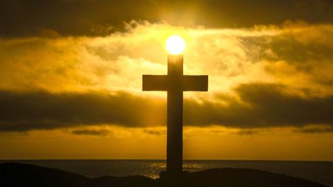 Puesta de sol en Camari�as.