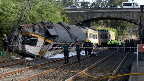 El accidente del tren Celta caus cuatro muertos y 47 heridos, 13 de ellos graves