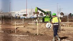 Trabajos de construcci�n de la nave