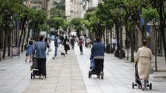 La calle del Paseo de Ourense