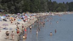 El calor de finales de mayo ya dej� estampas m�s t�picas del verano, como esta en Barra�a.