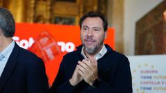 El ministro de Transportes y Movilidad Sostenible, Óscar Puente, durante la segunda jornada de la Escuela de Gobierno del PSOE de Castilla y León, en Salamanca.