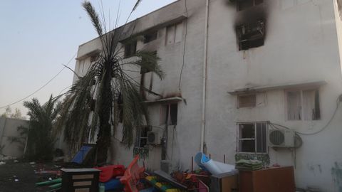 La�escuela en la ciudad de Minab que fue alcanzada por uno de los misiles lanzados por EE.UU. e Israel.