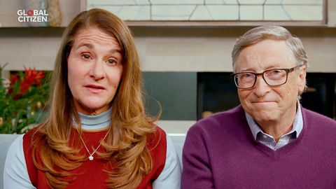 Melinda Gates y Bill Gates en el concierto 'One World: Together at Home'