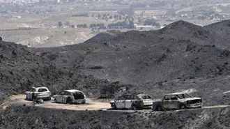 El incendio en Los Gallardos, en im�genes