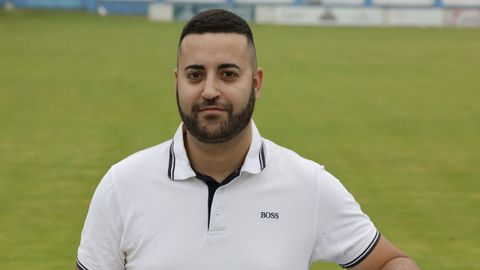 Marcos Pereiro, na s&uacute;a presentaci&oacute;n como adestrador do Viveiro CF no Kiko Rey.