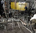El fuego destroz� una base del 061 en A Coru�a.
