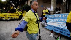 Protesta de los preferentistas en Vigo