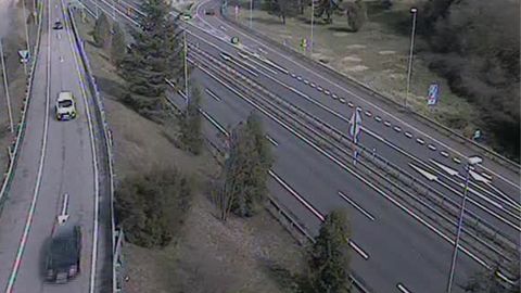 La A-66, en las inmediaciones de Pola de Lena