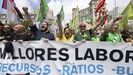 Manifestaci�n, este martes, de docentes en Barcelona