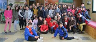 Los estudiantes de A Cristina participan en el programa �Rec�clate con Sogama�. 
