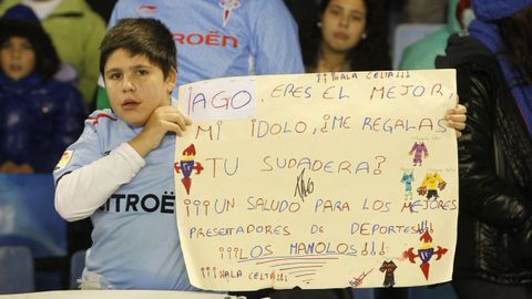 Para su dolo Iago Aspas y los 'Manolos'  el 13 de diciembre del 2012