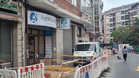 Local comercial de Ourense en el que tuvo lugar el accidente