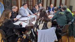 Junta de seguridad ciudadana en Noia