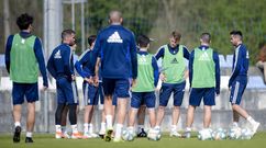 Jugadores del Real Oviedo en El Requex�n