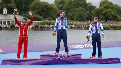En el podio de Londres donde obtuvo la plata