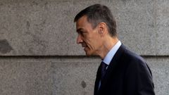 El presidente del Gobierno, Pedro Snchez, a su llegada al Congreso, en una foto de archivo.