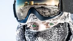 Carmen Possnig fotografiada en la base Concordia de la Ant�rtida