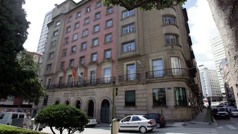 Imagen de archivo del edificio de la Seguridad Social de A Coru�a en la plaza de Vigo