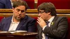 Junqueras y Puigdemont mantienen un enfrentamiento personal desde que compart�an esca�o