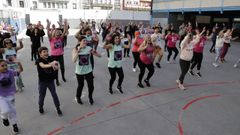 Clase de zumba solidario en el Fogar de Santa Margarita, este s�bado