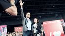 Pedro S�nchez y Adriana Lastra, en el Congreso de Gij�n