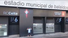 Andr�s, en Bala�dos, aunque no pudo visitar el estadio por dentro