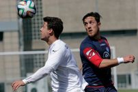 Imagen del duelo celebrado ayer en Barra�a. 