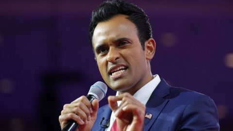 Vivek Ramaswamy, en la reuni�n del CPAC.