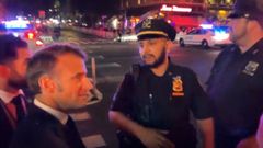 Macron, bloqueado en Nueva York por la comitiva de Trump