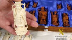 Tallas de marfil que se ha incautado la Guardia Civil