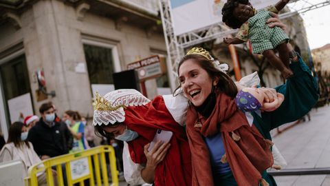 Carreras de San Silvestre en Ourense.La capital ourensana disfrut del ambiente festivo de su particular prueba de fin de ao