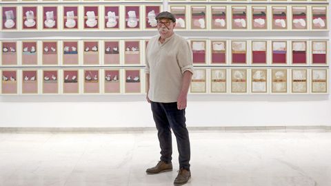 El pintor arousano expone en el espacio Marcos Varc�rcel de Ourense