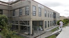 En la imagen, las obras de reforma integral que ejecuta actualmente la Xunta en el IES Catabois