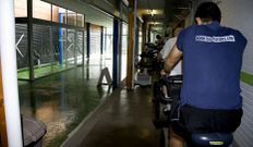 La nueva sala del gimnasio se asienta en la antigua zona de jard�n.