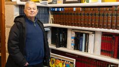 Alfonso Blanco, na Casa das Palabras, aberta a comezos deste s�culo no casco urbano de Guitiriz