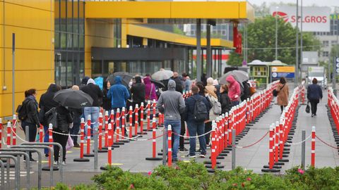 Colas en Berlín para entrar en Ikea