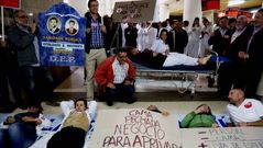 Nuevas protestas contra el cierre de camas en los hospitales gallegos
