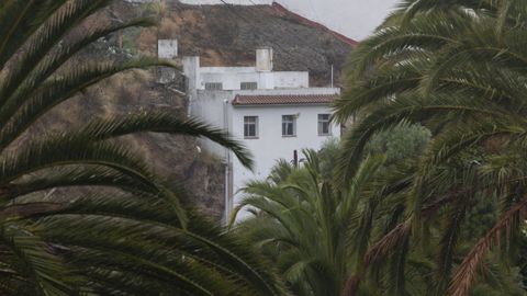 Imagen la casa donde la mujer, de 78 aos, fue apualada por su hijo