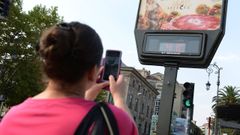 Imagen de un d�a de calor extremo en Ourense