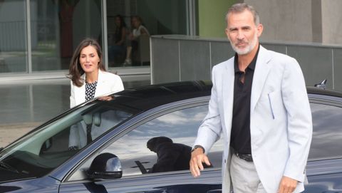 Visitando al rey Juan Carlos tras su operacin de corazn en septiembre