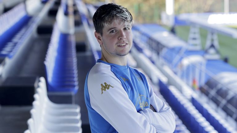 Rubén López, en el Dépor Training Center