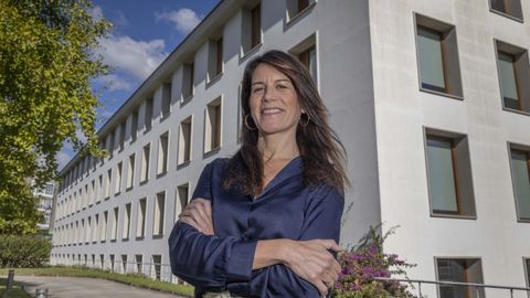 A conselleira de Vivenda, Mar�a Mart�nez Allegue, no complexo de San Caetano