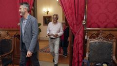 Alberto Varela, Xabier Rodr�guez y Rosa Abu�n, en una imagen de archivo